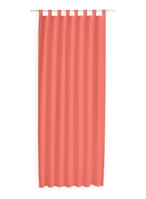 Kant en Klaar Gordijn Met Lus Koraal Roze - 140cm x 260cm